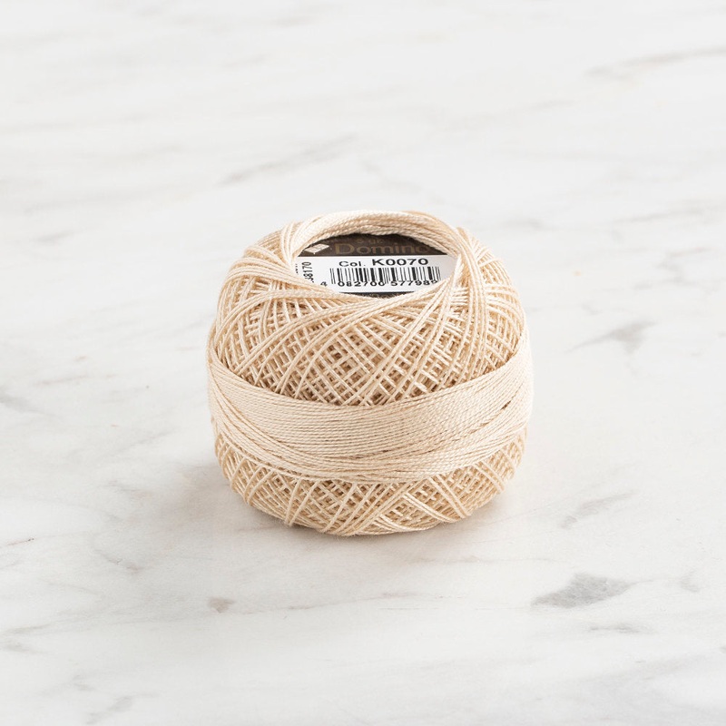 Domino Cotton Perle Size 12 Embroidery Thread (5 g), Beige – 4590012-K0070