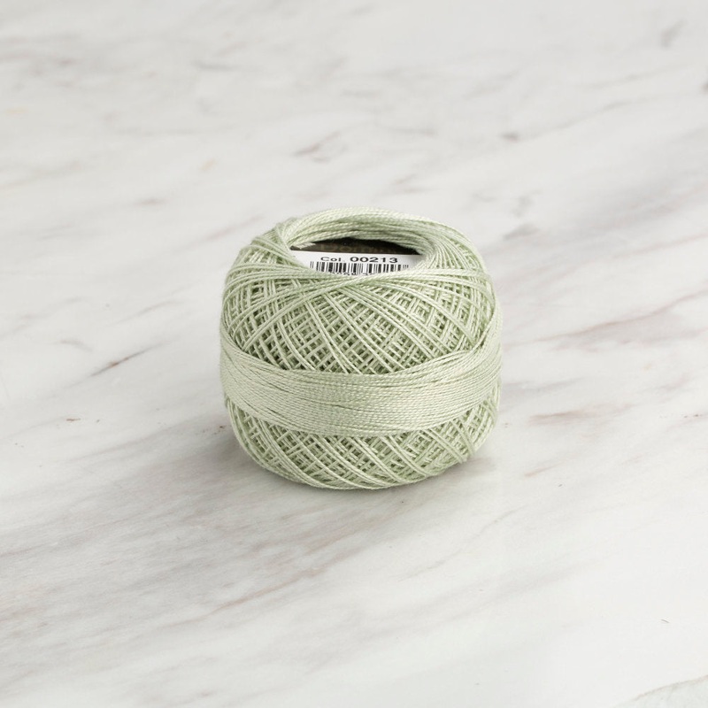 Domino Cotton Perle Size 12 Embroidery Thread (5 g), Light Green – 4590012-00213