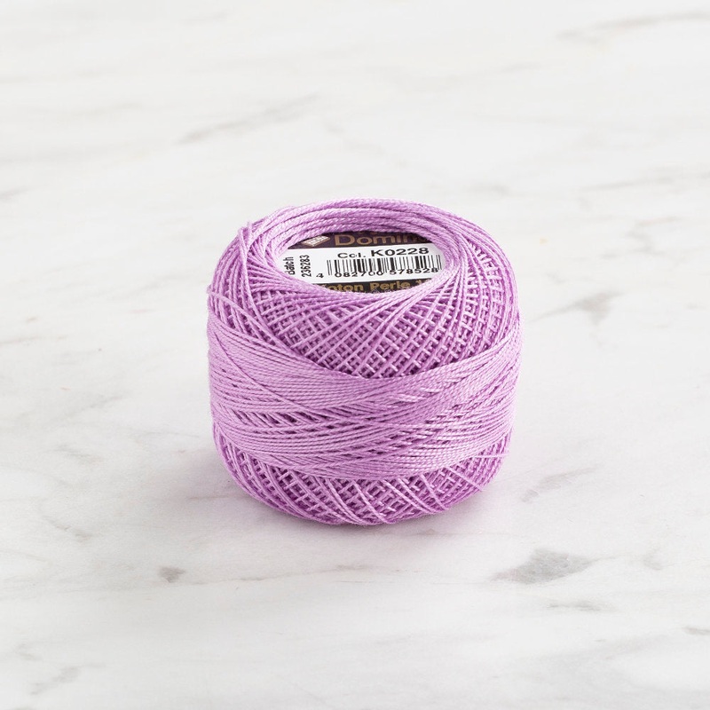 Domino Cotton Perle Size 12 Embroidery Thread (5 g), Lilac – 4590012-K0228