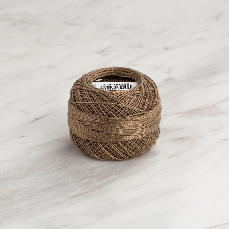 Domino Cotton Perle Size 12 Embroidery Thread (5 g), Mink – 4590012-00393