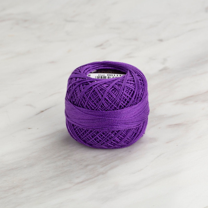 Domino Cotton Perle Size 12 Embroidery Thread (5 g), Purple – 4590012-00111