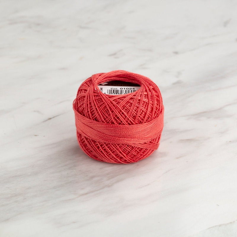 Domino Cotton Perle Size 12 Embroidery Thread (5 g), Vermilion – 4590012-01024