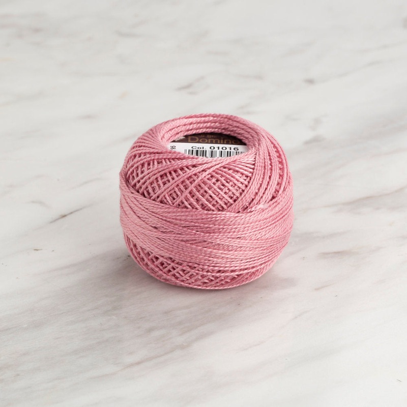 Domino Cotton Perle Size 8 Embroidery Thread (8 g), Dark Lilac – 4598008-01016