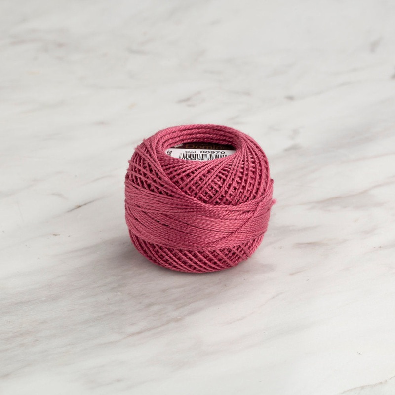 Domino Cotton Perle Size 8 Embroidery Thread (8 g), Purple – 4598008-00970