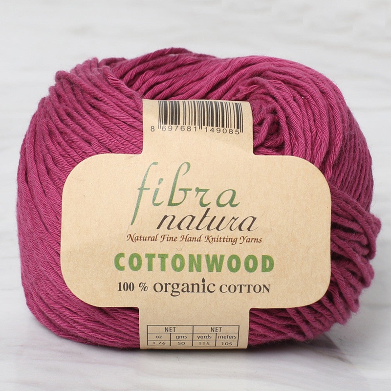 Fibra Natura Cottonwood Yarn, Fuchsia – 41126