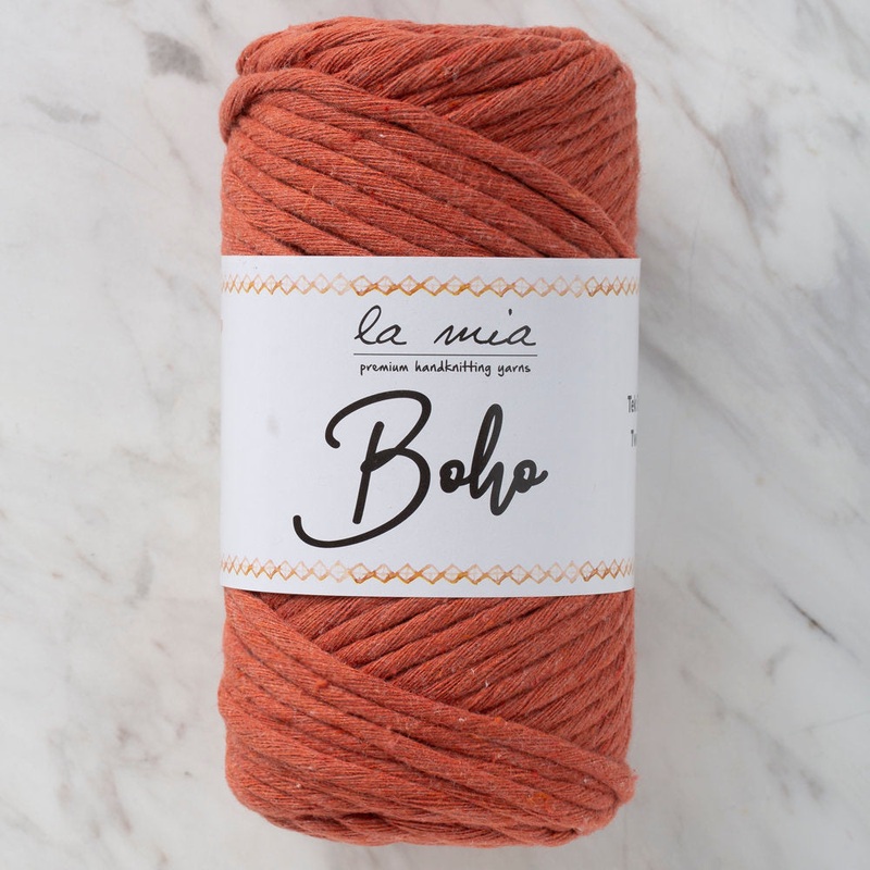 La Mia Boho Cotton Macrame Cord, Cinnamon – L079