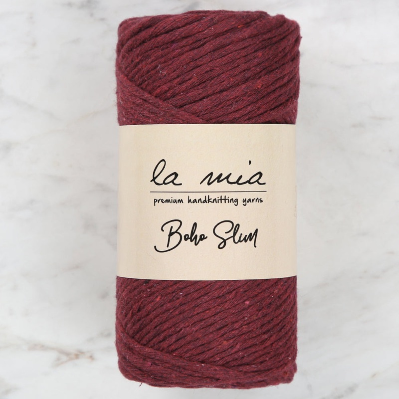 La Mia Boho Slim Yarn, Burgundy – L065