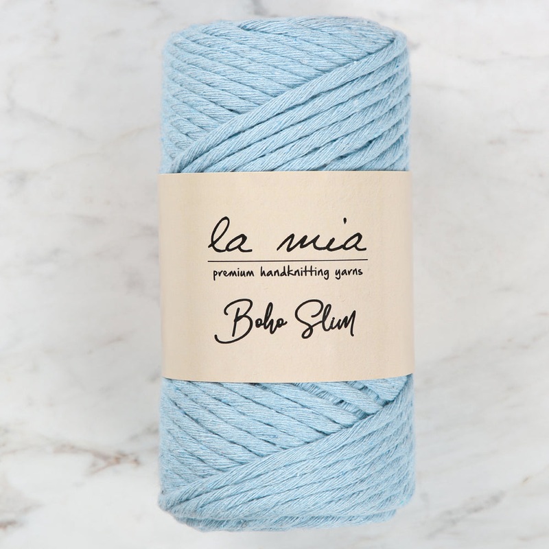 La Mia Boho Slim Yarn, Light Blue – L069