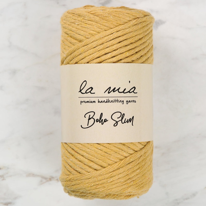 La Mia Boho Slim Yarn, Mustard Yellow – L133