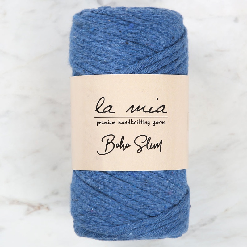 La Mia Boho Slim Yarn, Saks Blue – L020