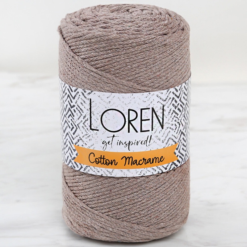 Loren Cotton Macrame Yarn, Beige – L143