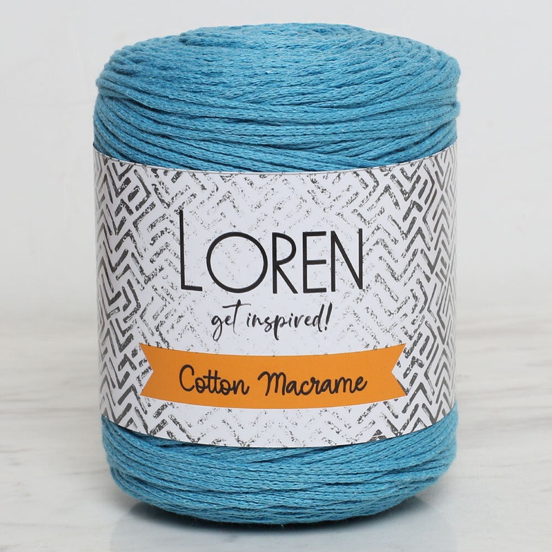 Loren Cotton Macrame Yarn, Turqouise – R087