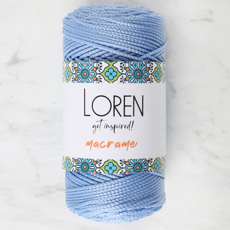 Loren Macrame Knitting Yarn, Blue – RM 0220