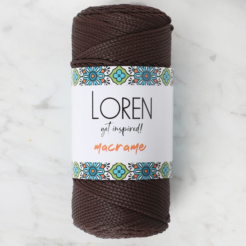 Loren Macrame Knitting Yarn, Brown – RM 0210