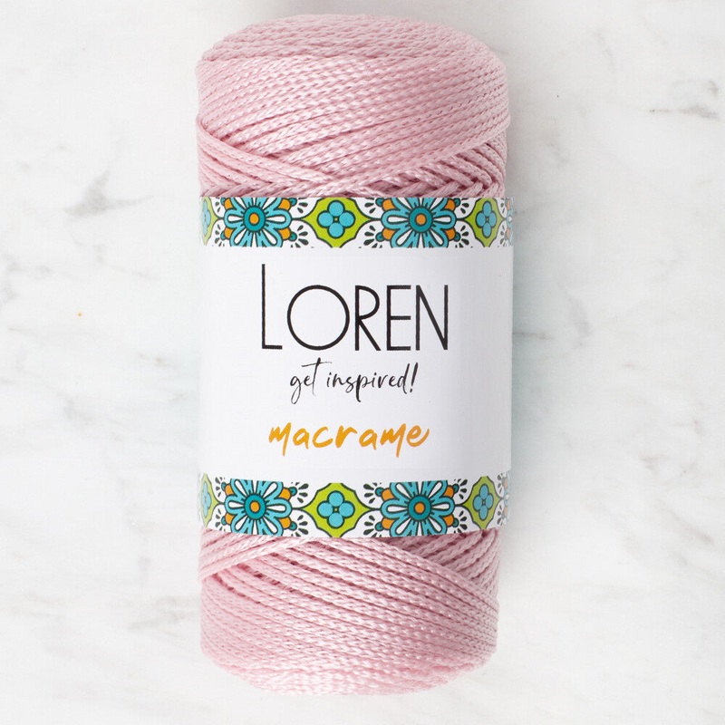 Loren Macrame Knitting Yarn, Dusty Pink – RM 072