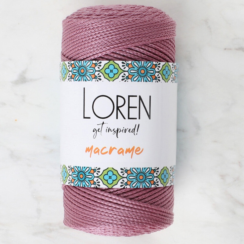 Loren Macrame Knitting Yarn, Dusty Rose – RM 090