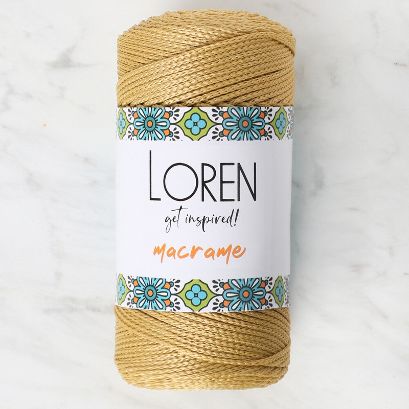 Loren Macrame Knitting Yarn, Gold – RM 050