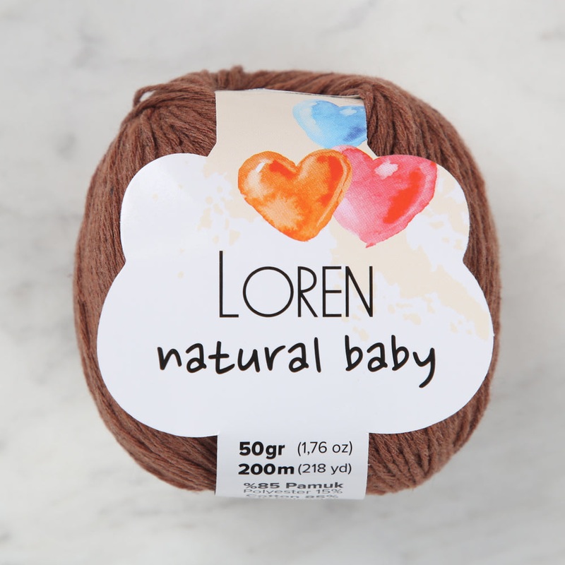 Loren Natural Baby Yarn, Cinnamon – R072