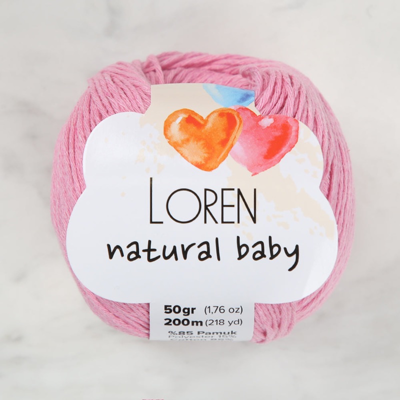 Loren Natural Baby Yarn, Pink – R100