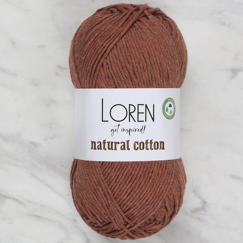 Loren Natural Cotton Yarn,Cinnamon – R072