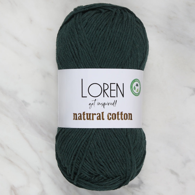 Loren Natural Cotton Yarn,Green – R073