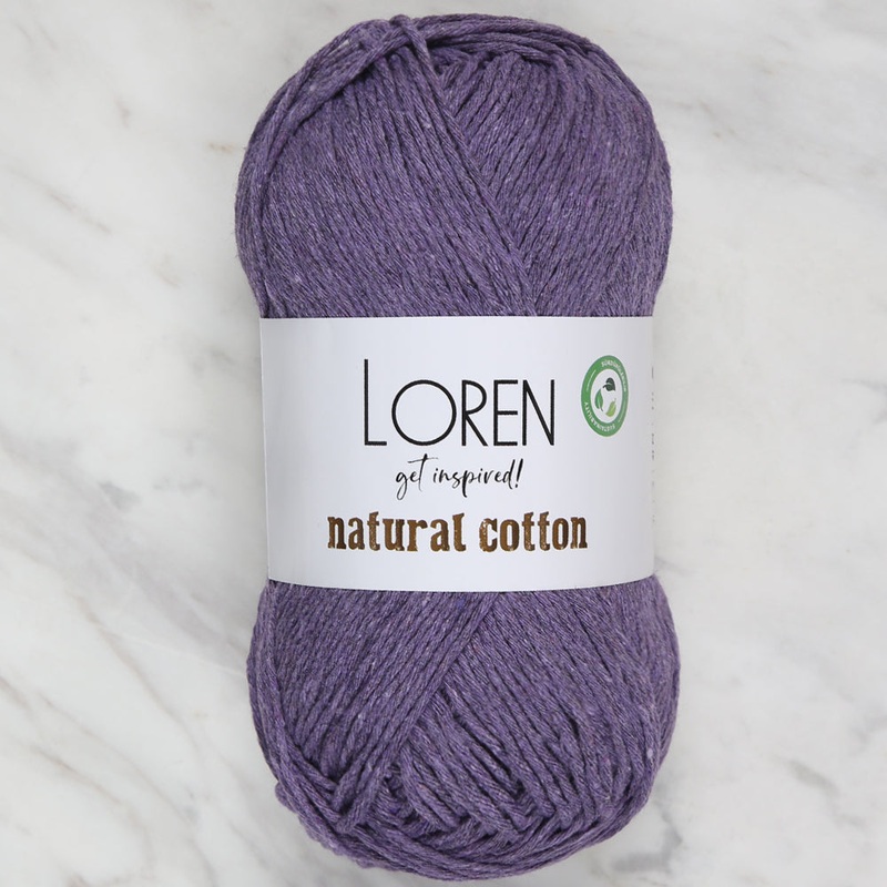Loren Natural Cotton Yarn,Purple – R093