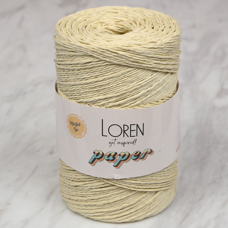 Loren Paper Yarn, Light Beige – RH41