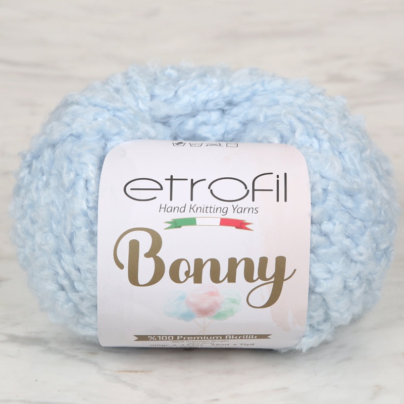 Etrofil Bonny Hand Knitting Yarn,Baby Blue – 75348