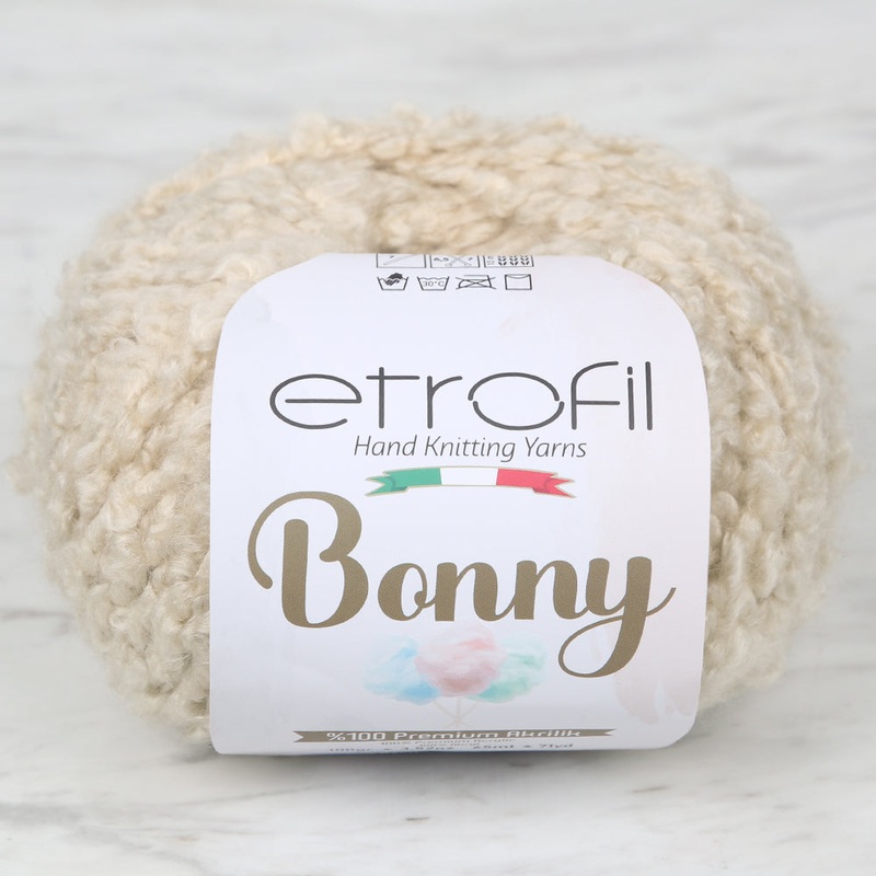 Etrofil Bonny Hand Knitting Yarn,Beige – 77149