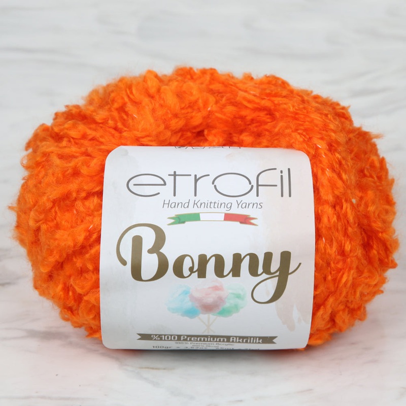 Etrofil Bonny Hand Knitting Yarn,Orange – 72225