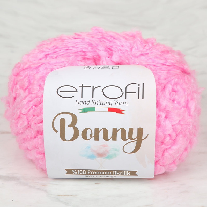 Etrofil Bonny Hand Knitting Yarn,Pink – 73353