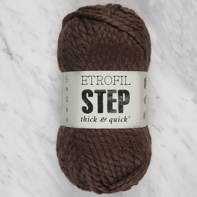 Etrofil Step Hand Knitting Yarn,Brown – 77037