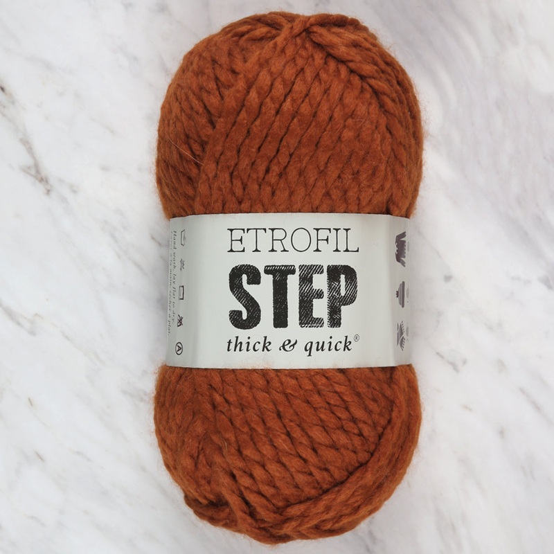 Etrofil Step Hand Knitting Yarn,Cinnamon – 72099