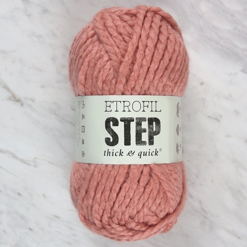 Etrofil Step Hand Knitting Yarn,Dried rose – 72098