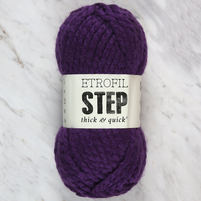 Etrofil Step Hand Knitting Yarn,Purple – 70662