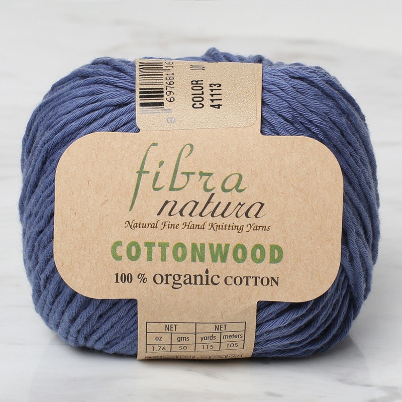 Fibra Natura Cottonwood Knitting Yarn, Blue – 41113