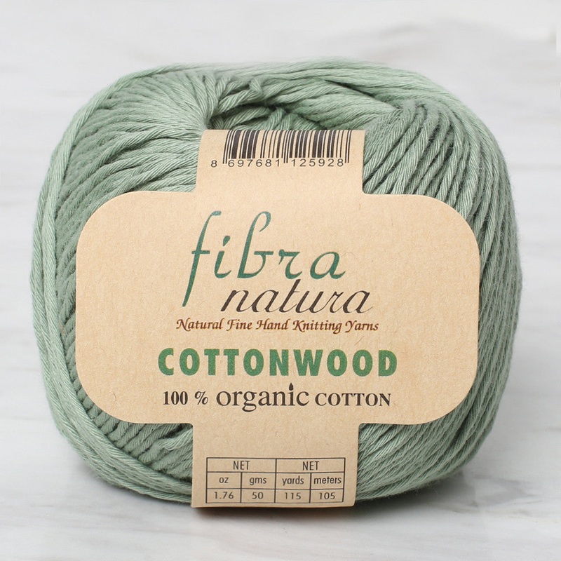 Fibra Natura Cottonwood Knitting Yarn, Green – 41112