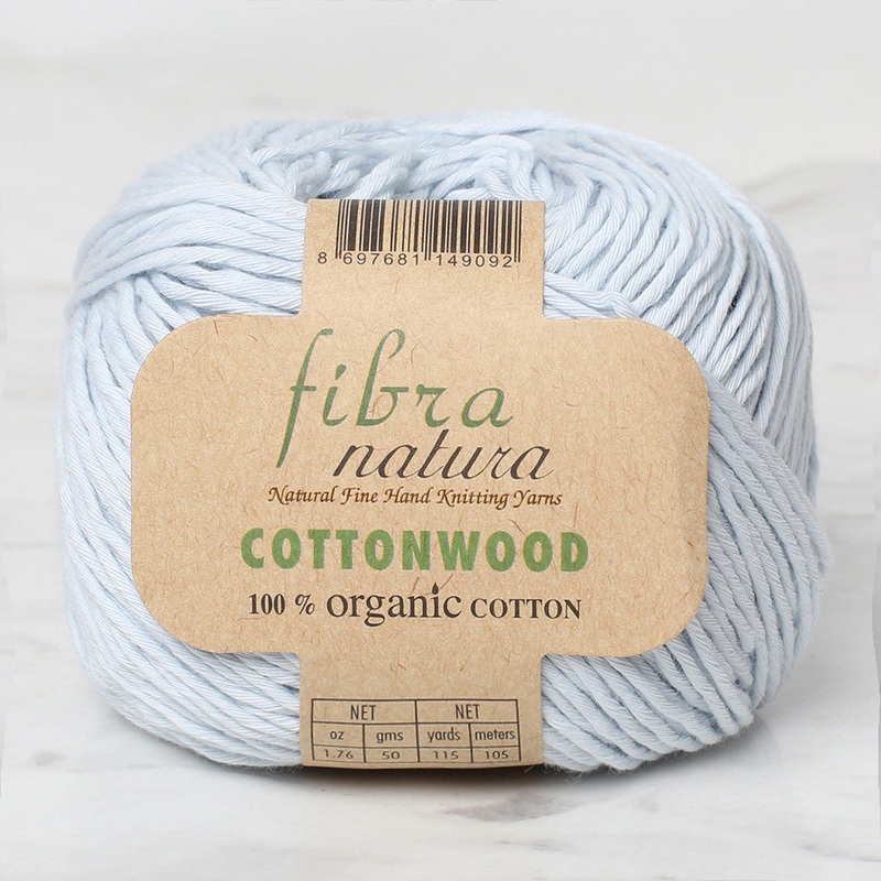 Fibra Natura Cottonwood Knitting Yarn, Light Blue – 41127