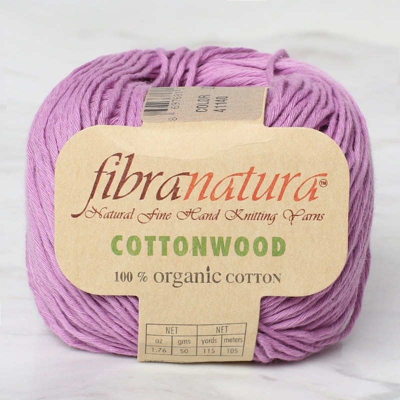 Fibra Natura Cottonwood Knitting Yarn, Lilac – 41140