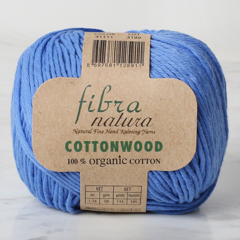 Fibra Natura Cottonwood Yarn, Blue – 41111