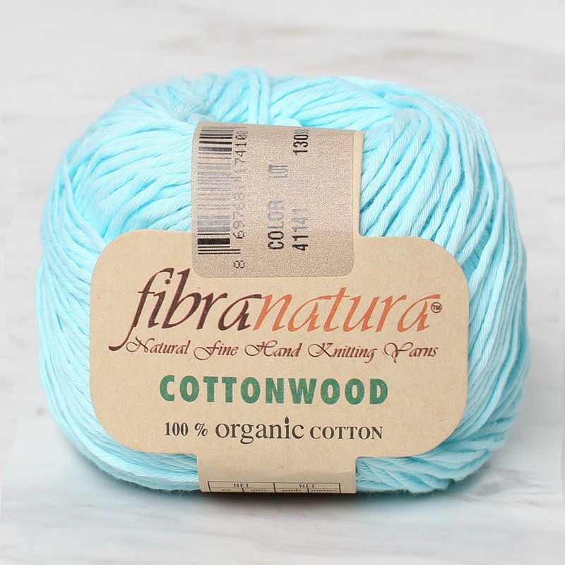 Fibra Natura Cottonwood Yarn, Cyan – 41141