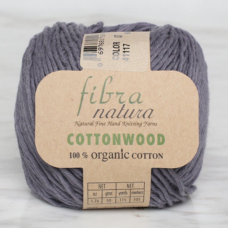 Fibra Natura Cottonwood Yarn, Dark Grey – 41117