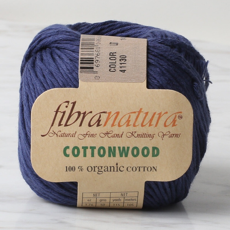 Fibra Natura Cottonwood Yarn, Light Navy Blue – 41130