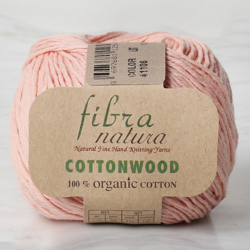 Fibra Natura Cottonwood Yarn, Light Salmon – 41106