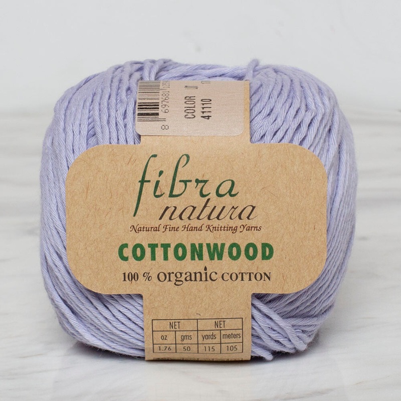 Fibra Natura Cottonwood Yarn, Lilac – 41110