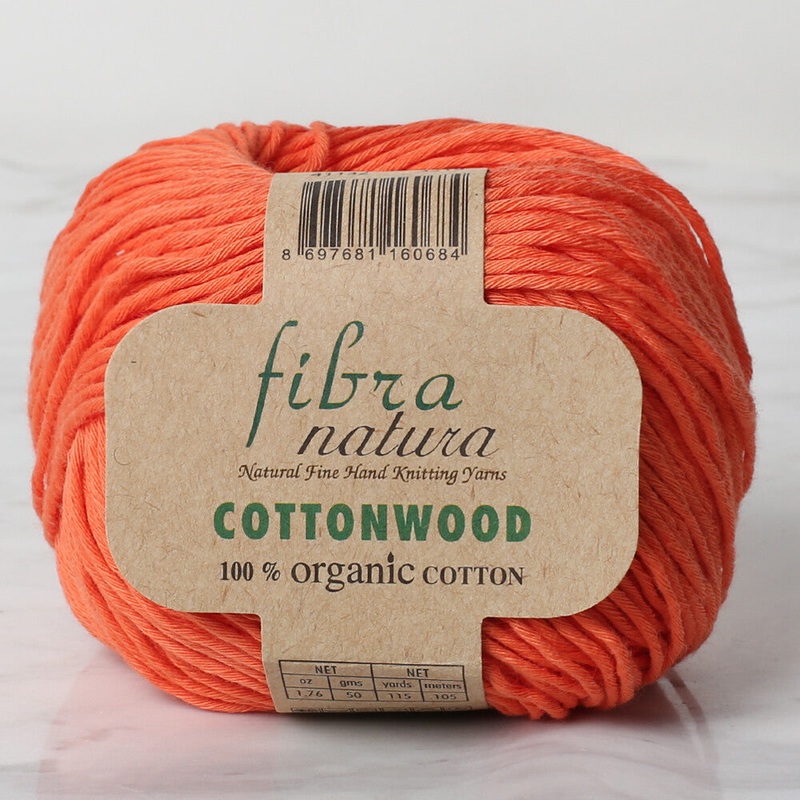 Fibra Natura Cottonwood Yarn, Orange – 41132