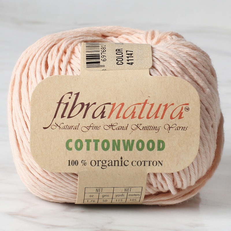 Fibra Natura Cottonwood Yarn, Powder Pink – 41147