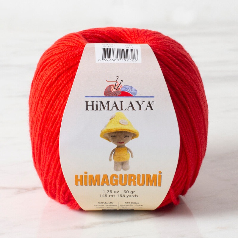 Himalaya Himagurumi 50 Gr Yarn, Red – 30132