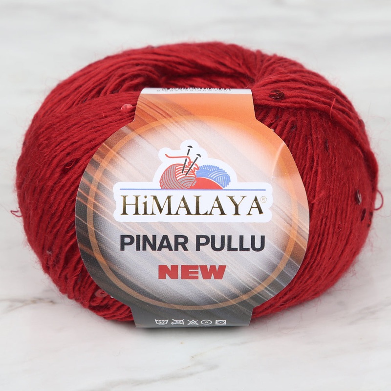 Himalaya Pnar Pullu Hand Knitting Yarn , Red – 61205