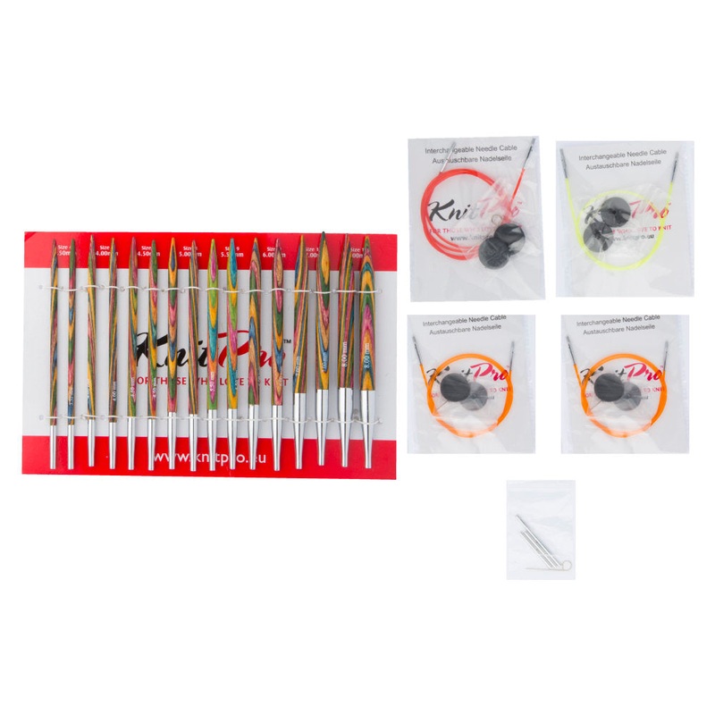 KnitPro Symfonie Interchangeable Knitting Needle Set, Deluxe – 20613
